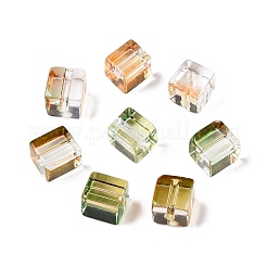 Perles de verre transparentes de peinture de cuisson&nbsp;LS-DGLA-N005-01A-01