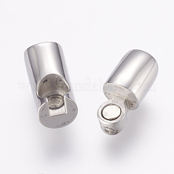 Fermoirs magnétiques en acier inoxydable 304 résistant au ternissement avec emembouts collées&nbsp;STAS-L189-30P