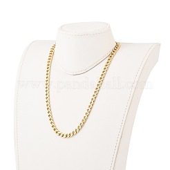Collane a catena cubana in acciaio inossidabile 304 da uomo&nbsp;NJEW-JN03157-01