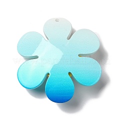 Große Anhänger aus Acryl mit Glitzerpulver&nbsp;MACR-M023-03E