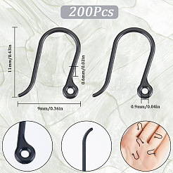 200 Stück Ohrringhaken aus Kunststoff&nbsp;KY-SC0001-81A