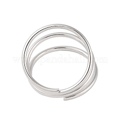 Bague ouverte multicouche en acier inoxydable 304 anti-ternissement pour femme&nbsp;STAS-S125-11P