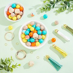 DIY Perlen Schlüsselanhänger Armband Bastelset&nbsp;DIY-CA0004-43