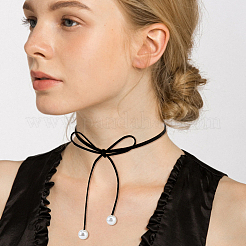 8 Stück 8 Stile Kunstwildleder & Nylonschnur Lasso-Halsketten-Set&nbsp;NJEW-FI0001-32