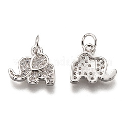 Messing micro pave klar zirkonia charme&nbsp;ZIRC-C020-35P