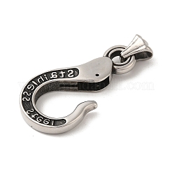 Pendentifs en acier inoxydable 304&nbsp;STAS-U001-09AS