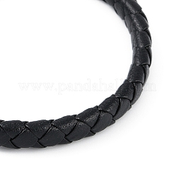 Braccialetti con cordoncino di cuoio intrecciato in microfibra&nbsp;BJEW-P328-07A-P