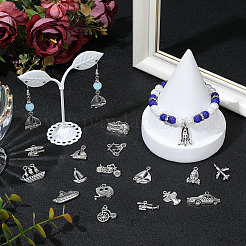 80 pièces 16 styles pendentifs en alliage de style tibétain&nbsp;FIND-BM0001-44