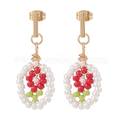 Orecchini a bottone in acciaio inossidabile 304&nbsp;EJEW-JE05102