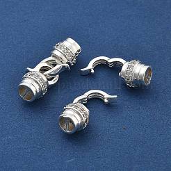 Messing Micro Pave klare Zirkonia Falte über Verschlüsse&nbsp;KK-B125-14S
