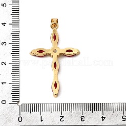 Pendentifs avec zircon cubiques à micro-pavés en laiton&nbsp;KK-I360-022G