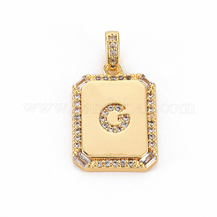 Ottone micro spianare pendenti zirconi&nbsp;KK-S354-338-A-NF