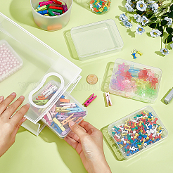 Aufbewahrungsboxen aus transparentem Kunststoff&nbsp;CON-WH0089-212