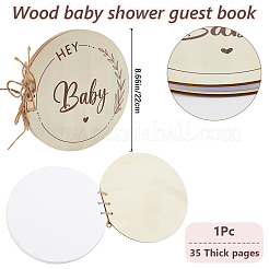 Rond avec le mot hey baby&nbsp;DIY-WH20002-58B