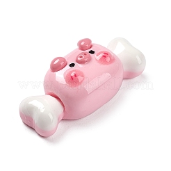 Undurchsichtige Decoden-Cabochons aus süßem Schweinchen-Lebensmittelimitat&nbsp;CRES-M016-01H
