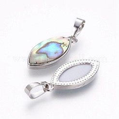 Abalone Muschel / Paua Muschel Anhänger&nbsp;SSHEL-L008-77P