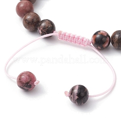 Bracciali intrecciati con perline di pietre preziose miste naturali&nbsp;BJEW-JB11285-02