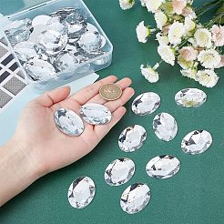 Acryl Strass Cabochons flach zurück&nbsp;GACR-FG0001-05