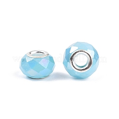 Abalorios europeos imitación de cristal de jade&nbsp;GPDL-N004-B14mm-A03
