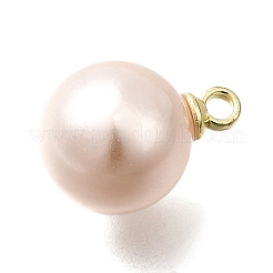 Pendentifs en plastique imitation perle ABS&nbsp;FIND-H052-01F-01G