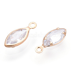 Ottone micro spianare fascino zirconi&nbsp;ZIRC-K087-24G
