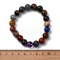 Stretch-Armbänder aus natürlichen und synthetischen Edelsteinperlen für Frauen und Männer&nbsp;BJEW-F490-01B