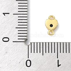 Ciondoli a forma di cuore in ottone con zirconi cubici&nbsp;KK-G548-18G