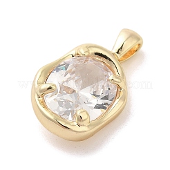 Micro en laiton doré ouvrent pendentifs zircone cubique&nbsp;LS-KK-U031-02G-01