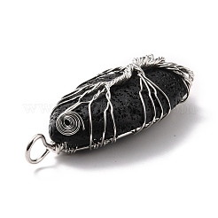 Grands pendentifs en pierre de lave naturelle&nbsp;KEYC-F019-01P