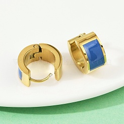 Pendientes de aro esmaltados de acero inoxidable 304&nbsp;EJEW-K268-20G-04