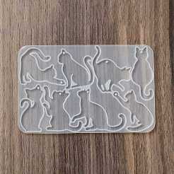 Katzenform DIY Anhänger Silhouette Silikonformen&nbsp;X-SIL-F010-01