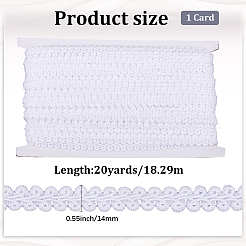 Bordure en dentelle tressée en polyester&nbsp;OCOR-WH20018-22E