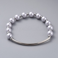 Cuentas de abalorios de vidrio se extienden pulseras&nbsp;BJEW-JB04758-02