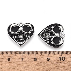 Anhänger aus Legierung und Emaille mit Halloween-Motiv&nbsp;ENAM-T021-30G-01