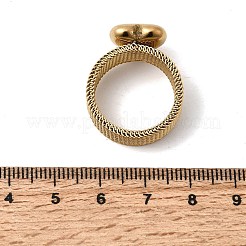 Fingerringe aus 304 Edelstahl für Damen&nbsp;RJEW-K258-11G