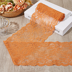 Spitzenbesatzband aus Nylon und Elasthan mit Blumenmuster&nbsp;OCOR-WH20005-23B