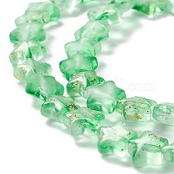 Transparent perles de verre brin&nbsp;X1-GLAA-F112-04G