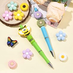 12 pièces 12 styles de perles de silicone&nbsp;SIL-FS0001-34B