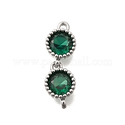 Verbindungsanhänger aus Messing mit kubischem Zirkonia-Pavé&nbsp;KK-N289-26