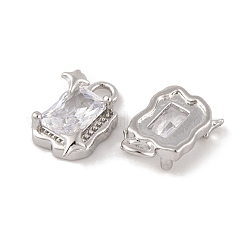 Pendentifs en laiton zircon cubique transparent&nbsp;KK-L212-02P