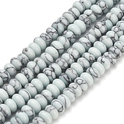 Kunsttürkisfarbenen Perlen Stränge&nbsp;G-Z110-B01-2x4mm-01