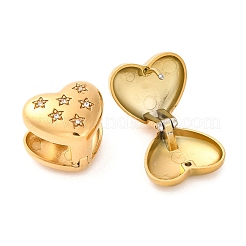 Boucles d'oreilles créoles en acier inoxydable 304 plaqué sous vide PVD avec zircone cubique transparente pour femmes&nbsp;EJEW-Z076-02G-05