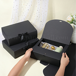 Faltbare Geschenkschachteln aus Papier mit Schleife&nbsp;CON-WH20001-11D-02