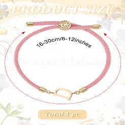 1 bracelet coulissant réglable en nylon pour femme&nbsp;BJEW-LP0001-32D-03