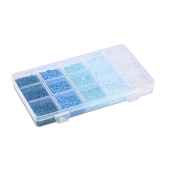 Fai da te 15 griglie perline in plastica ABS e vetro creazione di gioielli kit per trovare perline&nbsp;DIY-G119-02F