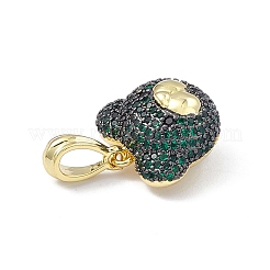 Colgante micropavé cubic zirconia de latón&nbsp;KK-P224-09EB-05