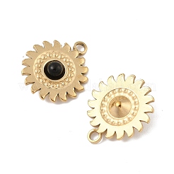 Anhänger aus natürlichem schwarzem Onyx (gefärbt und erhitzt)&nbsp;STAS-P380-12G