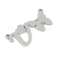 Pendentifs en acier inoxydable 304 anti-ternissement&nbsp;STAS-L279-002P-V