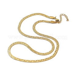 Halsketten aus Fischgräten-Kette aus Edelstahl 304&nbsp;NJEW-P282-04G