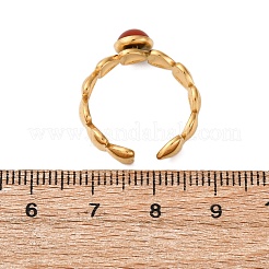 Verstellbare offene Manschettenringe aus Edelstahl 304&nbsp;RJEW-A071-11G